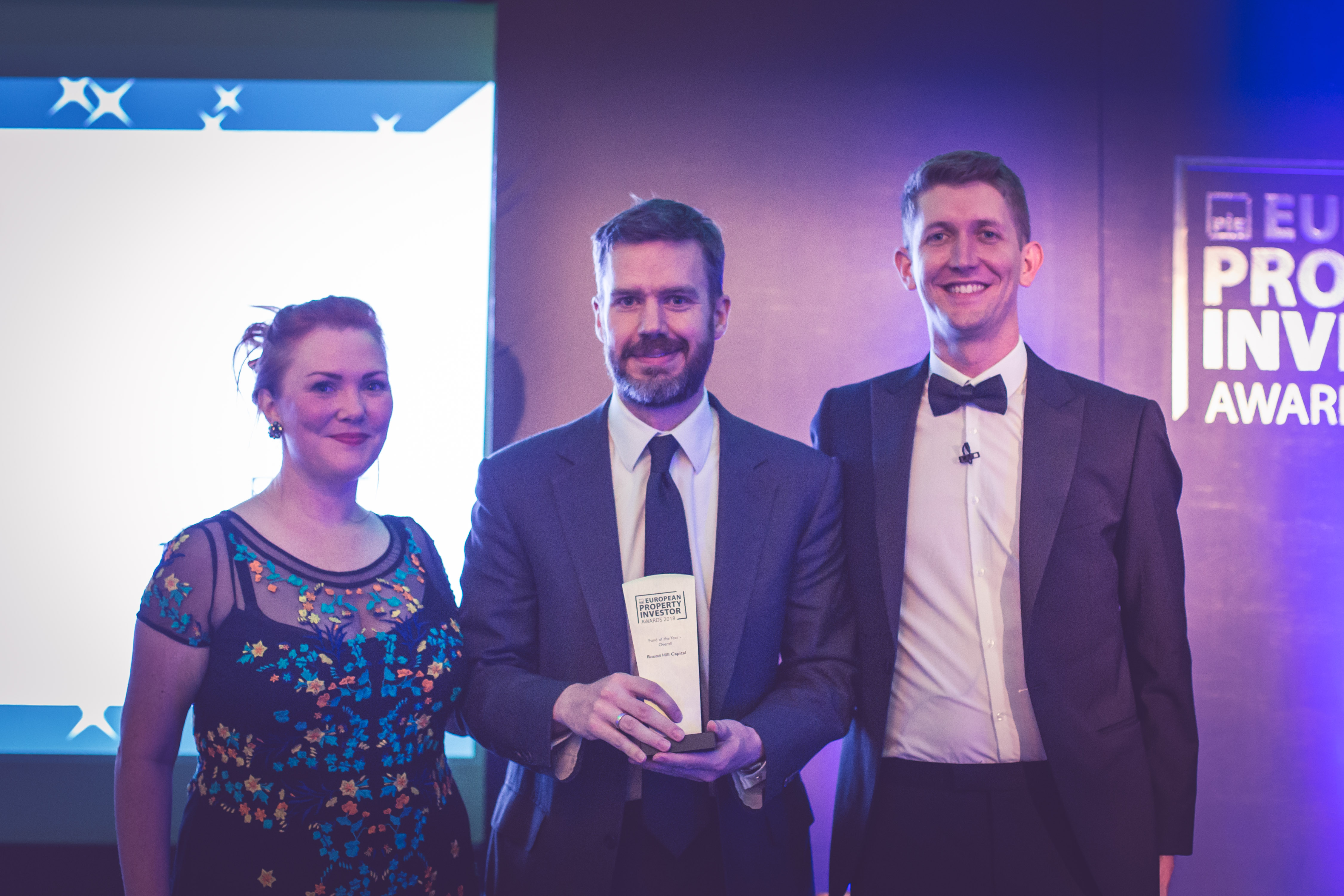 Round Hill Capital  wins overall fund of the year and residential fund of the year awards at the Property Investor Europe Awards 2018